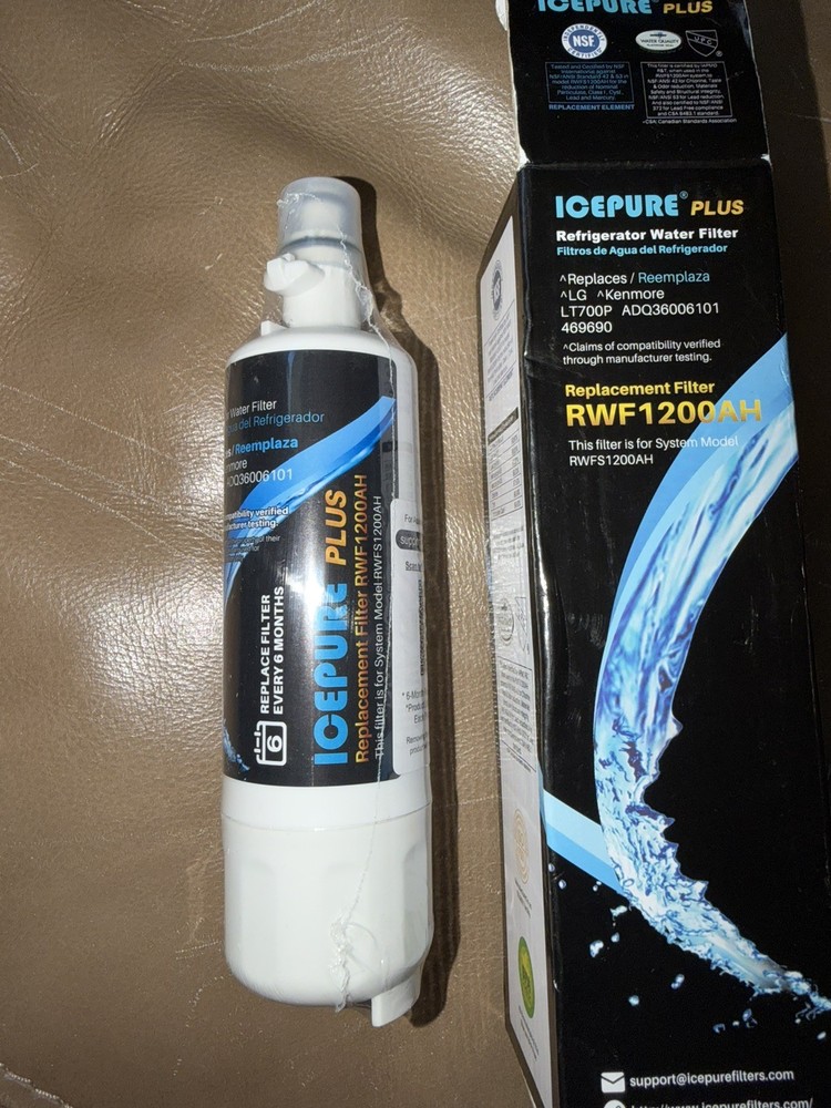 Icepure Plus RWF1200AH Refrigerator Water Filter LG Kenmore