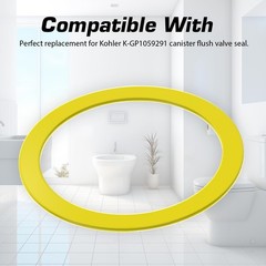 Flush Valve Seal Compatible with Kohler, 4 Pack Upgraded Silicone Material Ca…