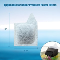 Easy-To-Install XS Filter Cartridges – 6 Count for Koller & Hawkeye Aquariums