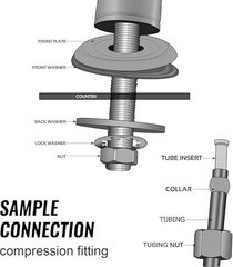 Lead-Free Reverse Osmosis Water Filter Faucet, Chrome, Non-Air Gap, Easy Install