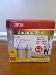 DuPont High Performance Pitcher Cartridge Filter Fit Brita Pur Culligan WFPTC102