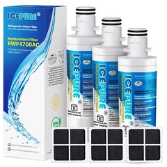RWF4700AC Fit for LG LT1000P MDJ64844601 ADQ74793501 LT1000PC & Air Filter 3PACK