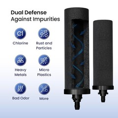 Portable 2.25 Gallon AISI 304 Stainless Steel Water Filter – Chlorine Reduction