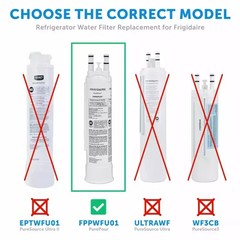 1~4 Pack Frigidaire PWF-1 FPPWFU01 Refrigerator PurePour Water &Ice Filter,US