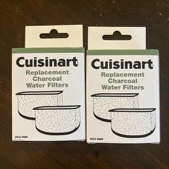 Genuine Cuisinart Charcoal Water Filters 2 packs of 2 (4 filters) OEM filter