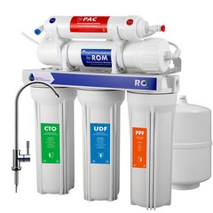 5 Stage Reverse Osmosis Water Filtration System 99.99% Purifier 75GPD Under-sink