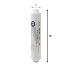 IN-LINE POST CARBON FILTER With 1/4-Inch NPT Connection, 10 Inch x 2 Inch.