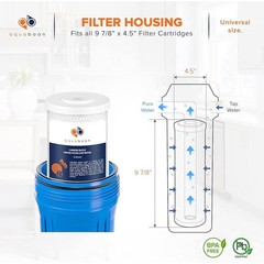 10 x 4.5 Whole House Carbon Filter Cartridge Removes Chlorine Odors Impurities