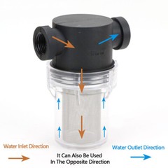 3/4″ 1/2″ 1″ Inline Mesh Strainer Water Pump High Flow Pipeline Filter 40 Mesh