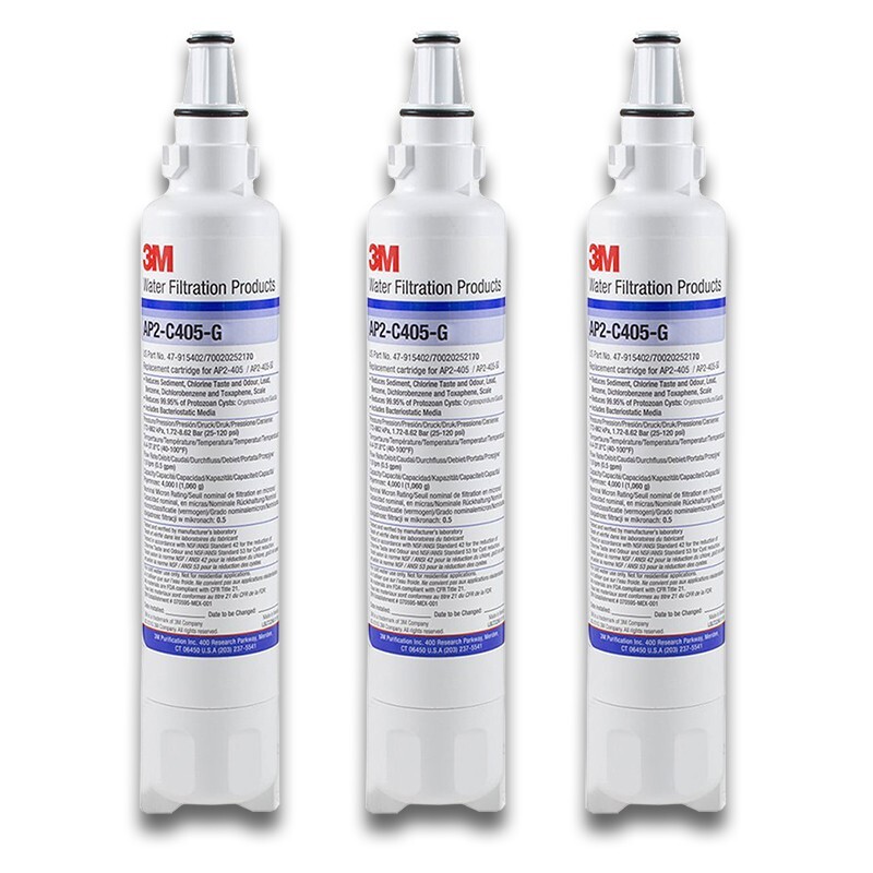3M AP2-C405 G Replacement Water Filter Cartridge – 3 Pack