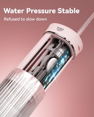Portable Mini Water Dental Flosser for Teeth Cleaning Pick,Travel Oral Pink