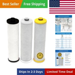Replacement Filter Cartridges | Fit Claryum 3-Stage Max Flow Under Sink Water…