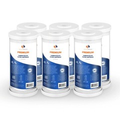 6PK Premium Aquaboon Premium 5mic Carbon Block Water Filter Cartridge 10×4.5″