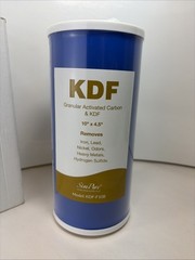 New 10″ x 4.5″ KDF GAC Big Blue Whole House Water Filter Softening Cartridge