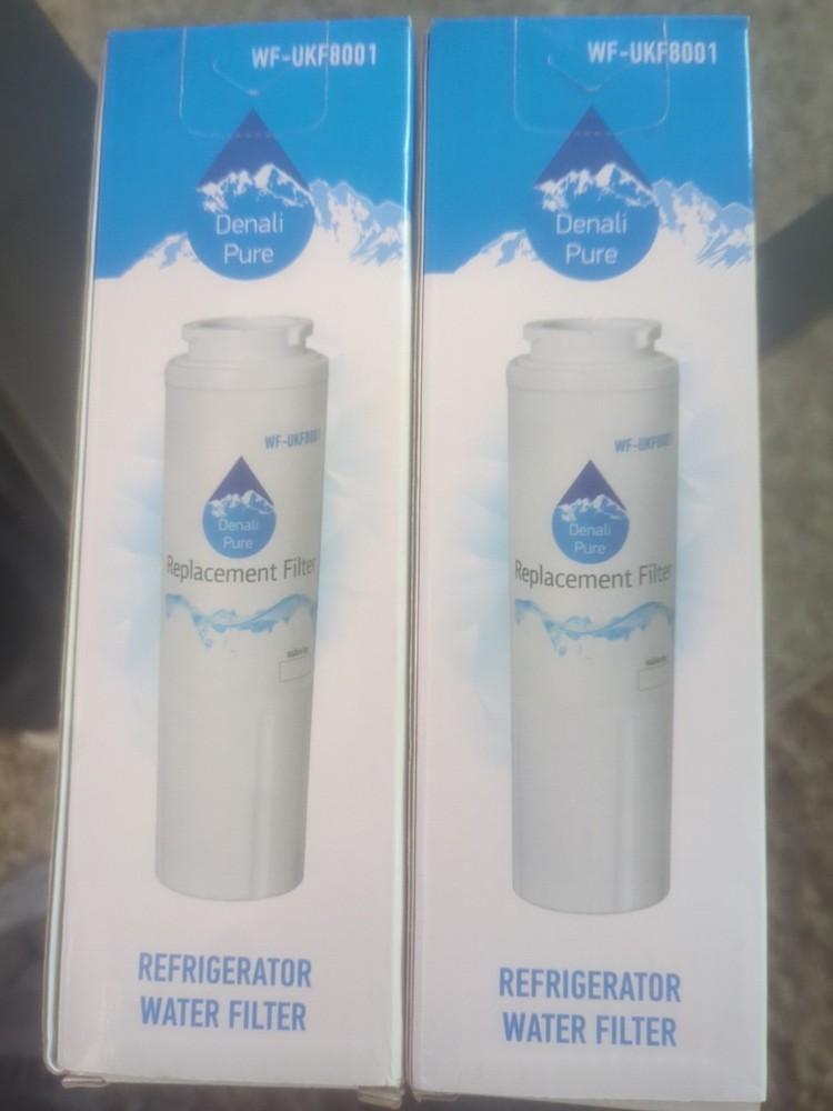 New Denali Pure Refrigerator Replacement Water Filter WF-UKF8001-S Contaminants