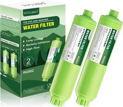 Inline Water Filter for RV & Marine – 2 Pack, Safe Drinking Water