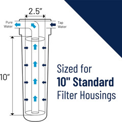 Pentair RS12 Sediment Water Filter, 10-Inch, Standard Whole House St