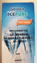 GOLDEN ICEPURE Refrigerator Water Filter RWF1000A Replacement LG/Kenmore NIB