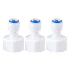 6Pcs 1/4 Tube OD To 1/2 Female Push In Quick Connector For Water Filter Reverse