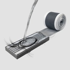 Multipurpose 12 x 400cm Kitchen Drain Guard Roll Keep Sinks From Debris
