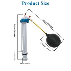 Toilet Float Fill Valve Replacement Kit Universal G3/4 Inch Inlet WC Repair