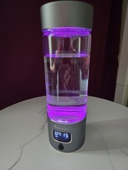 Portable Hydrogen Water Generator 14,1oz Bottle | Rechargeable + cool LED light