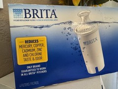 Brita Pitcher Replacement Water Filter Cartridges New Sealed 4 Pack Box