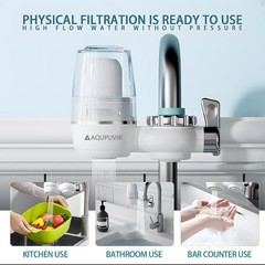 Sink Water Filter System for Kitchen Faucet | Reduces Lead, Chlorine, Bad Tas…