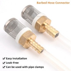 Stainelss Steel Pump Filter Strainer Mesh Brass Barbed Hose Connector 6mm – 25mm