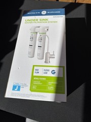 GE Under Sink Dual Stage Water Filtration System with Faucet GXK255TBN