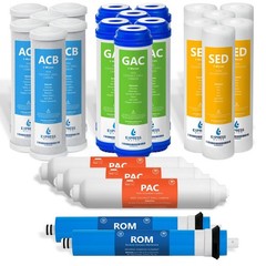 – 3 Year Reverse Osmosis System Filter Set – 23 Water with 50 GPD RO Membrane…