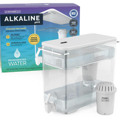 Invigorated Water pH Recharge Slim 38 Cup Alkaline Water Filter Dispenser