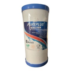 PUREPLUS PP10BB-CC 10″ x 4.5″ Sediment & Activated Carbon Water Filter – 5 Micro