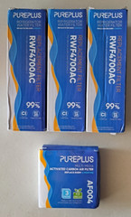 3-PACK PurePlus Refrigerator Water Filter RWF4700AC & Air Filters AF004 NEW/SEAL