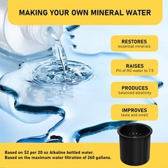 RO100ROPOT-Lite RO Remineralization Water Filters Replacement, Compatible wit…