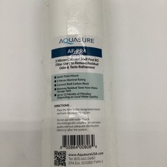 Aquasure Filter Replacement Cartridge AF-PR4, 5 Micron Coconut Shell Post RO New