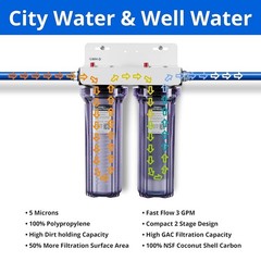 Efficient 2-Stage Whole House Filter System – Protect Home Appliances & Health
