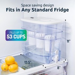 Countertop Alkaline Water Dispenser, 53-Cup with Multi-Stage Filtration System
