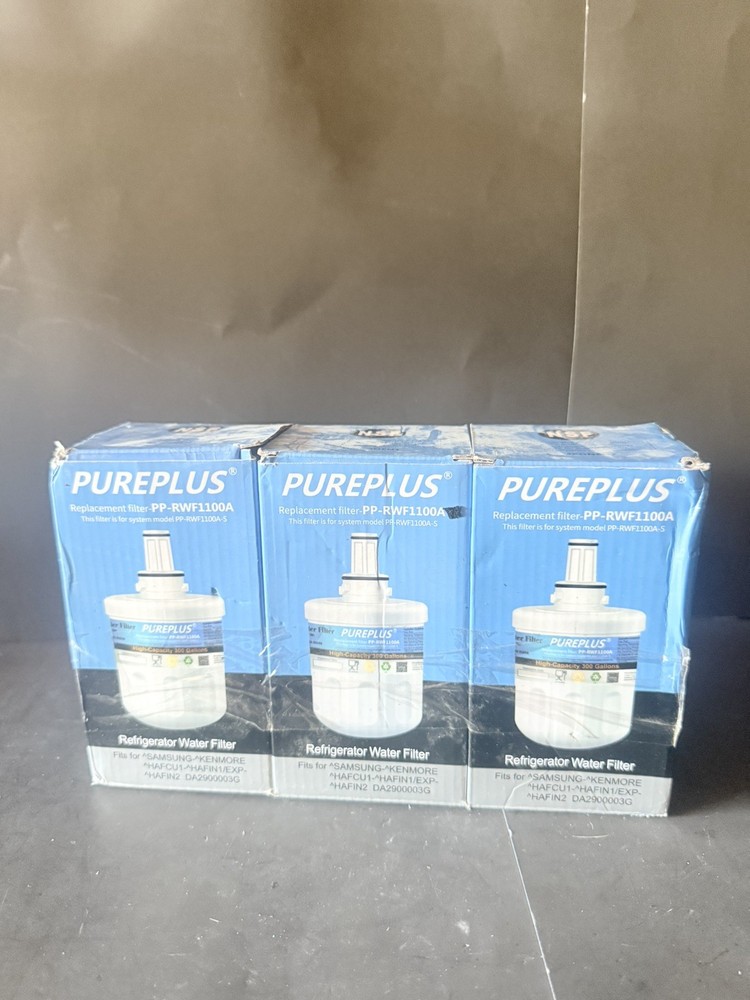 Set of 3 PurePlus Refrigerator Water Filter PP-RWF1100A-S NEW BPA