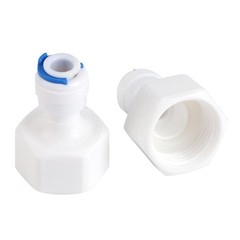 6pcs 1/4 Tube OD-1/2 Female Push In Quick Connector For Water Filter Reverse