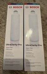 2 PACK Bosch Ultra Clarity Pro BORPLFTR50 Water Filter White #WFS200MF/WFS210MF