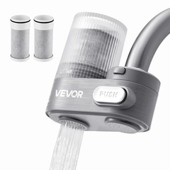 Faucet Mount Water Filters Sink Water Purifier for Kitchen Gray Vertical